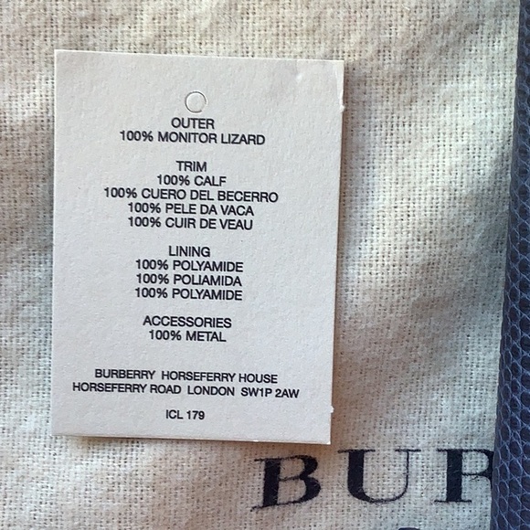 Burberry lizard wallet.Blue.New - Picture 10 of 10